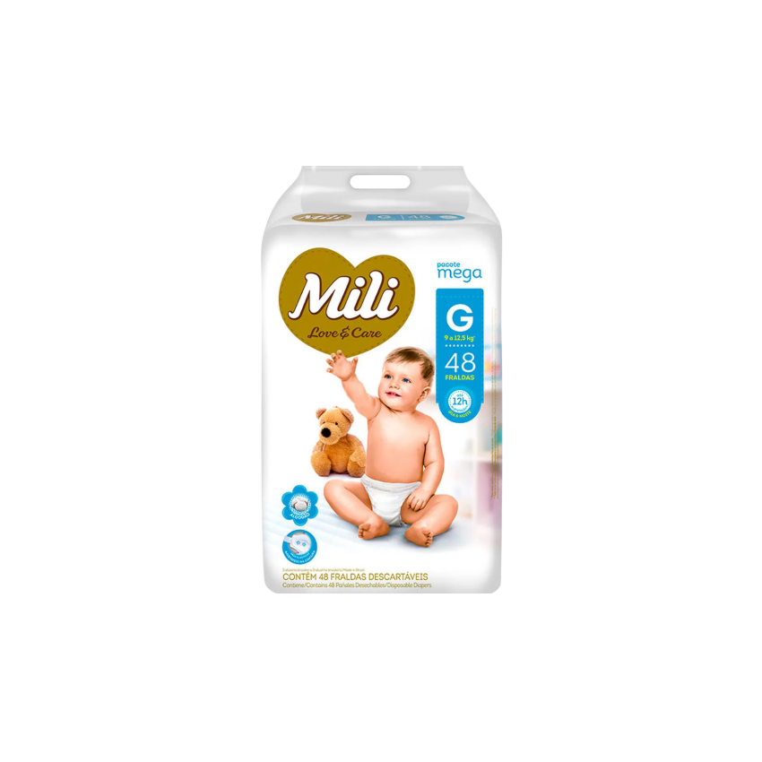 FRALDA LOVECARE MEGA G COM 48 UNIDADES
