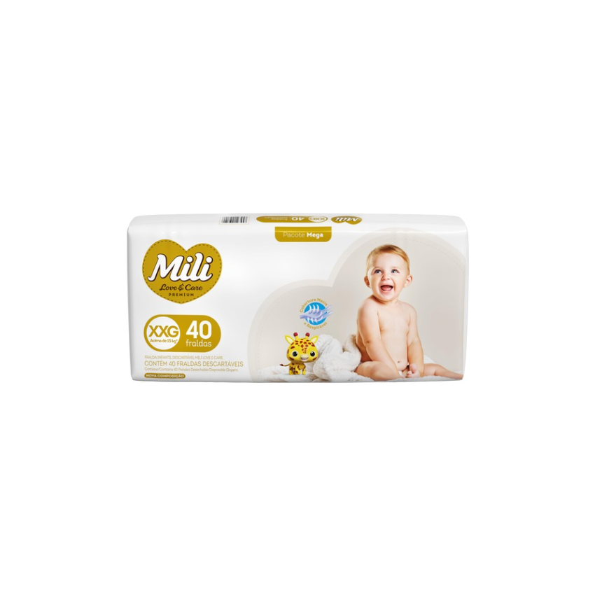 FRALDA LOVECARE MEGA XXG COM 40 UNIDADES