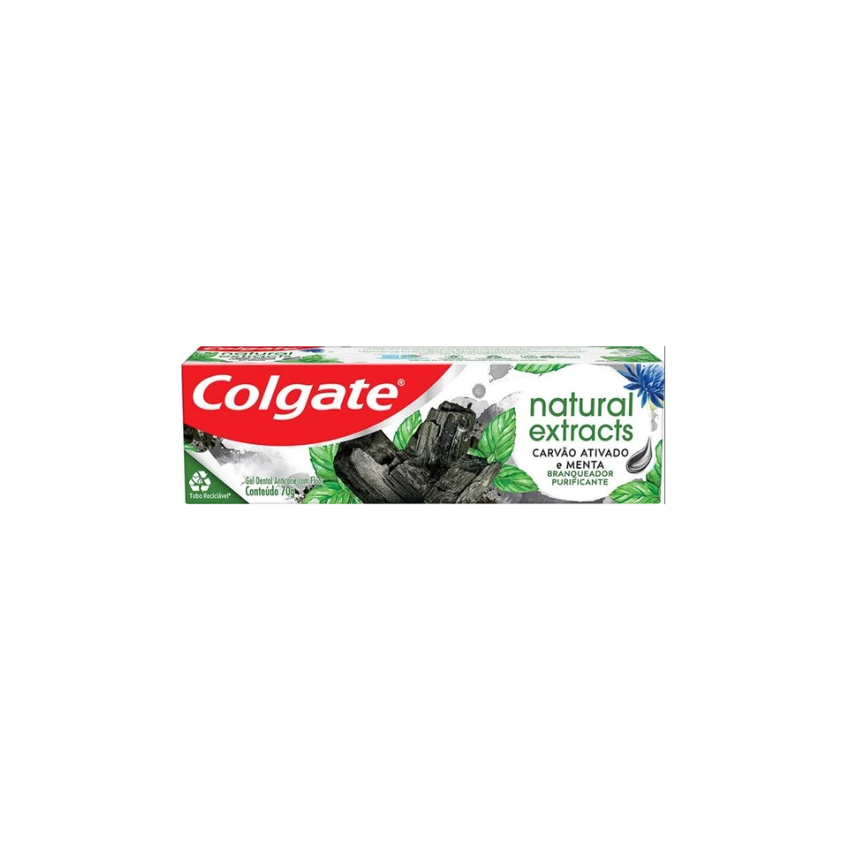 CREME DENTAL COLGATE NATURAL EXTRACTS CARVAO 90G