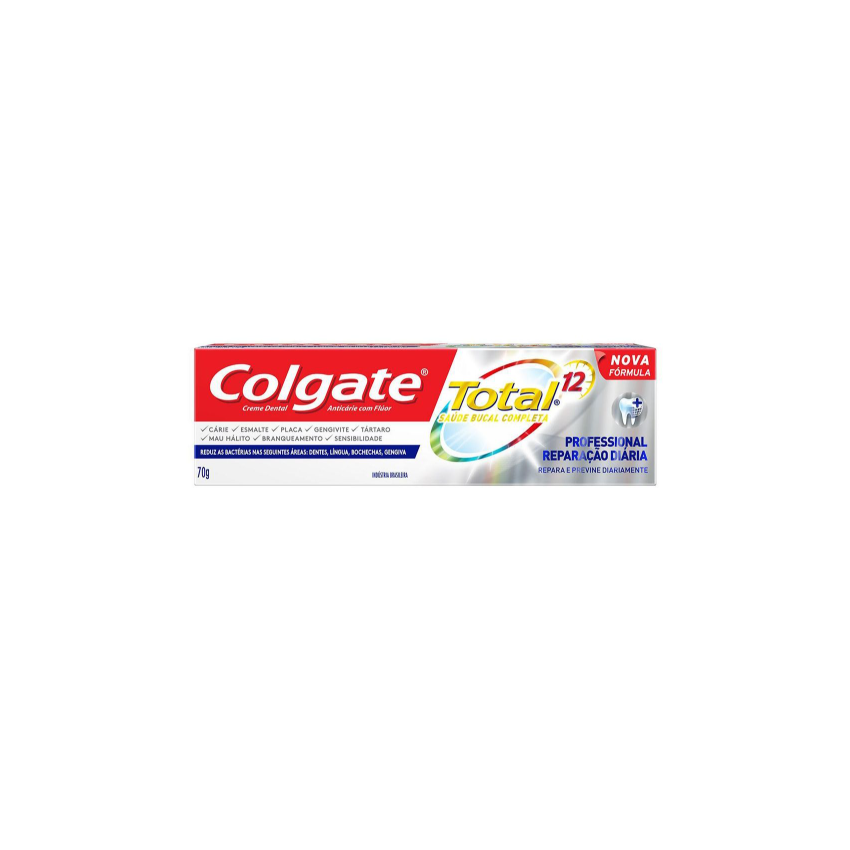 CREME DENTAL COLGATE TOTAL 12 PROF. REPARAÇÃO DIÁRIA 70G