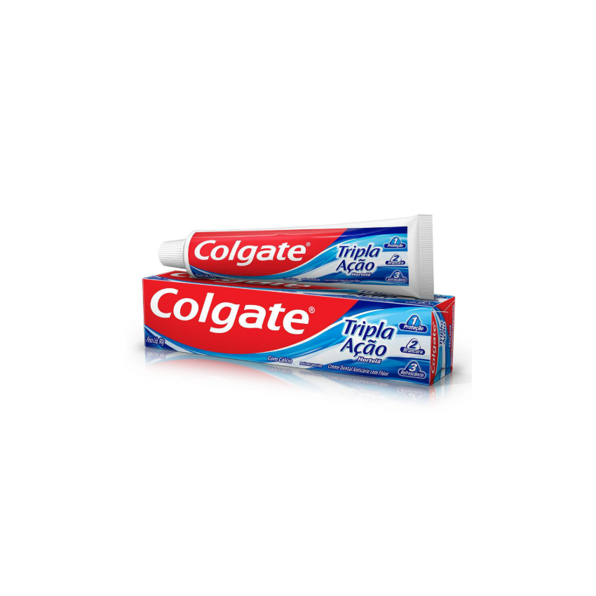 CREME DENTAL COLGATE TRIPLA AÇÃO HORTELÃ 90G