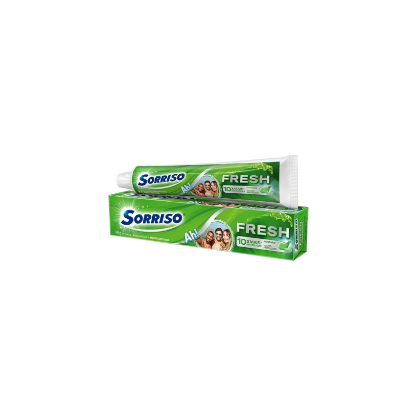 CREME DENTAL SORRISO FRESH PLUS HORTELÃ EXPLOSION 90G