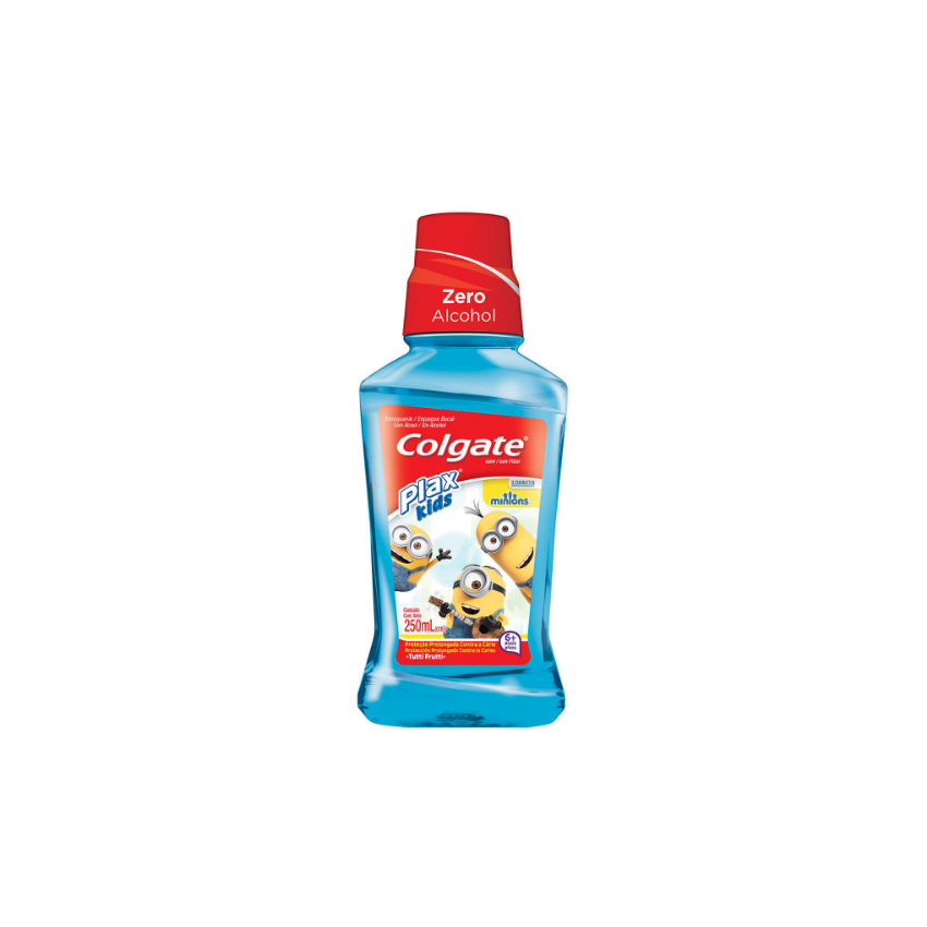 ENXAGUANTE BUCAL COLGATE PLAX KIDS MINIONS 250ML
