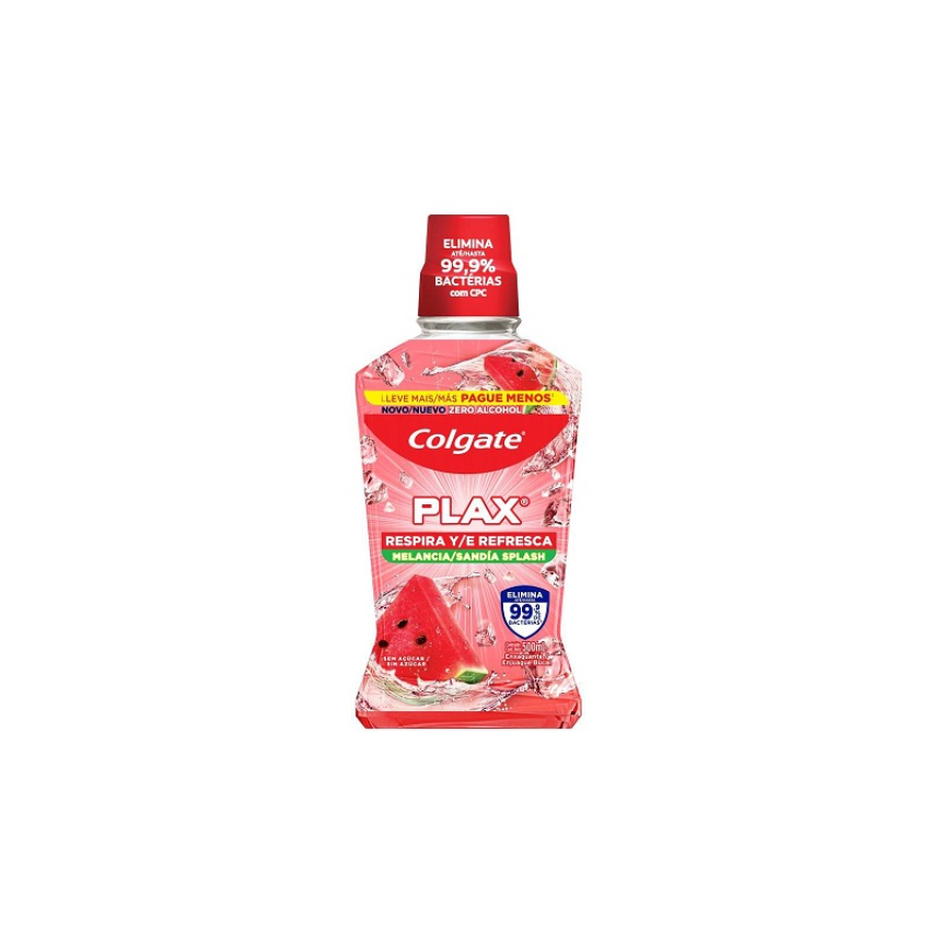 ENXAGUANTE BUCAL COLGATE PLAX MELANCIA 500ML