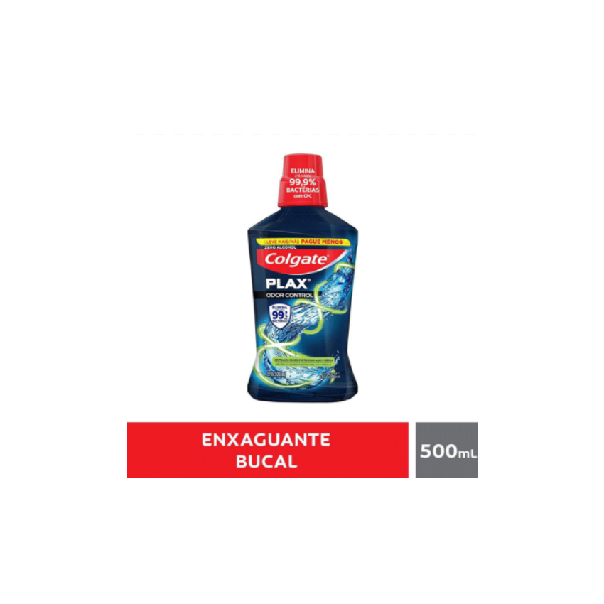 ENXAGUANTE BUCAL COLGATE PLAX ODOR CONTROL 500ML