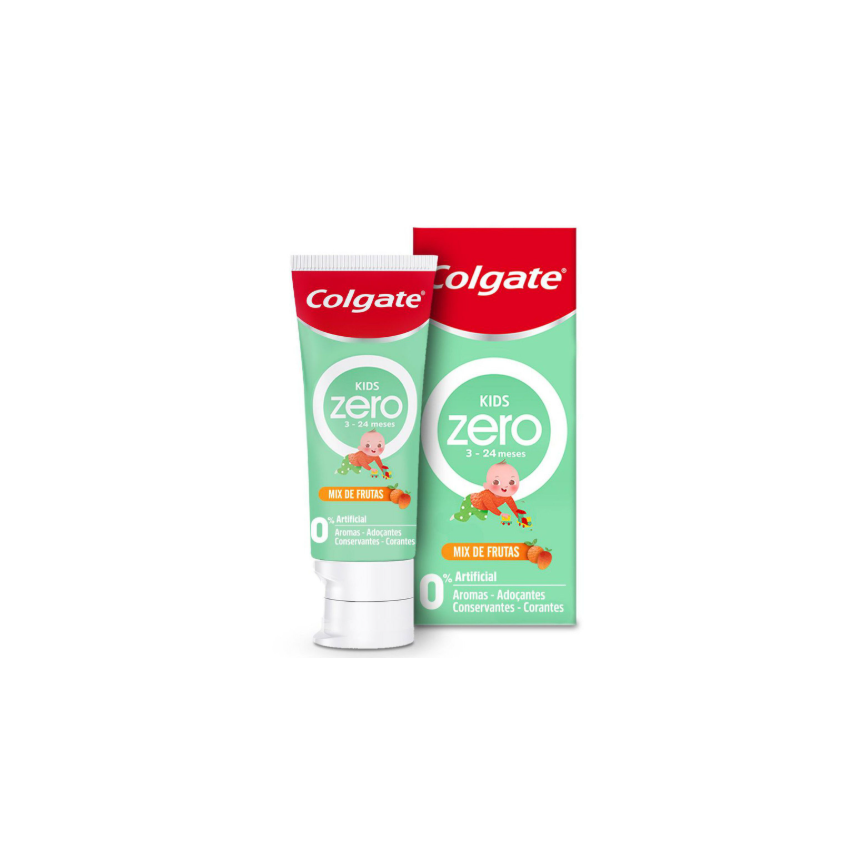 CREME DENTAL COLGATE COM 50 GRAMAS ZERO KIDS BABY MIX FRUTAS
