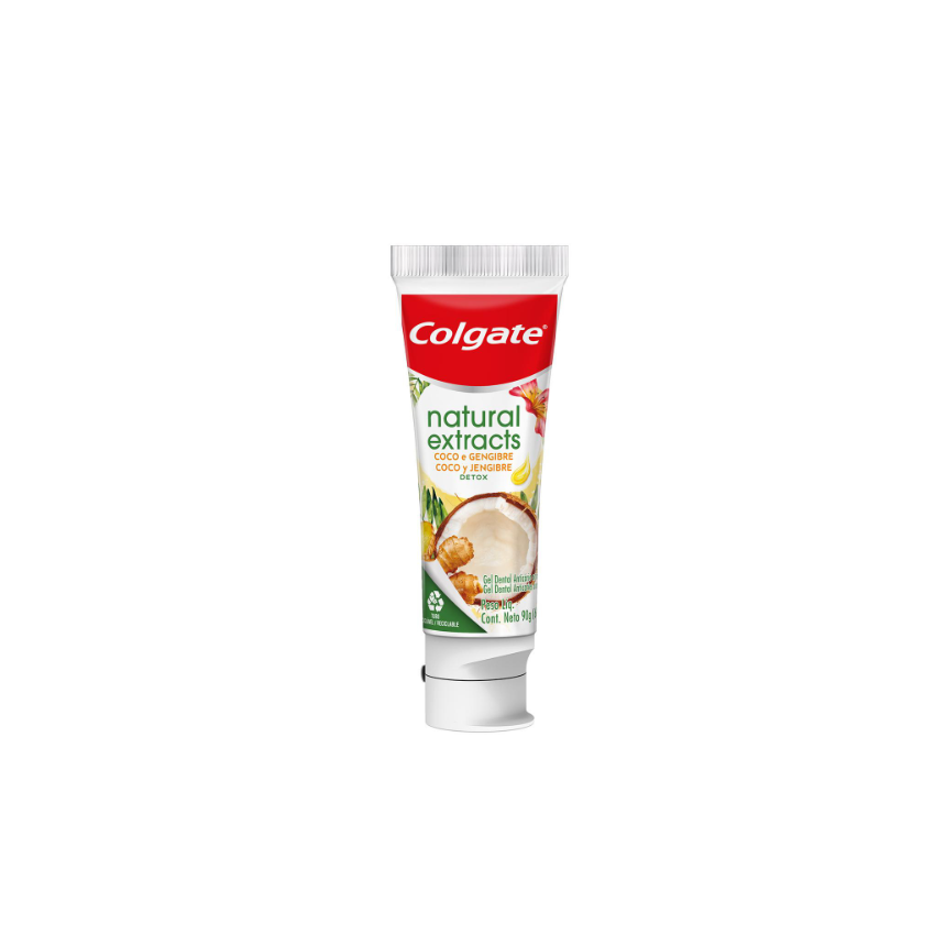 GEL DENTAL COLGATE NATURAL EXTRACTS COCO E GENGIBRE 90G