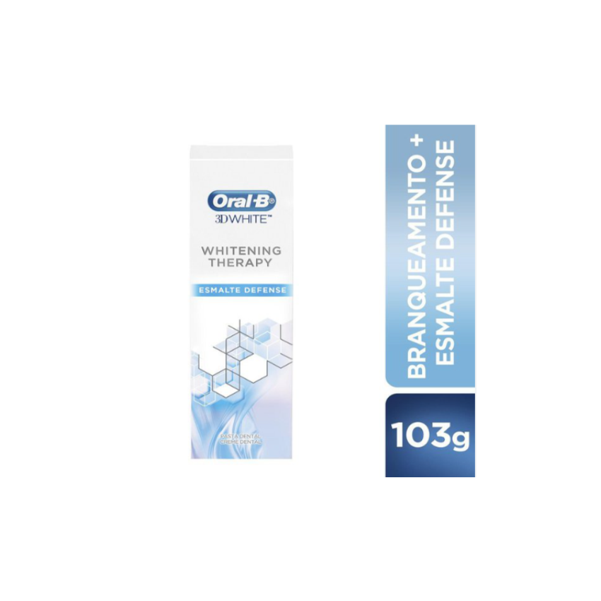 CREME DENTAL ORAL-B 3D WHITE THERAPY ESMALTE DEFENSE 103G