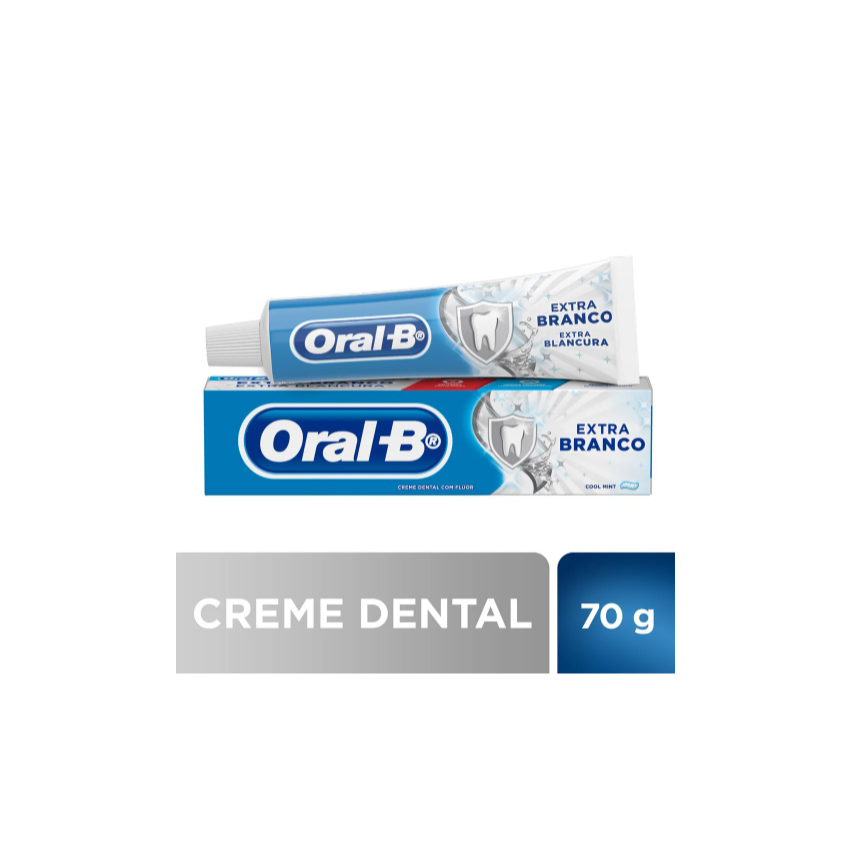 CREME DENTAL ORAL-B EXTRA BRANCO COOL MINT 70G
