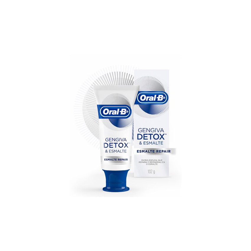 CREME DENTAL ORAL-B DETOX ESMALTE REPAIR COM 102GRAMAS