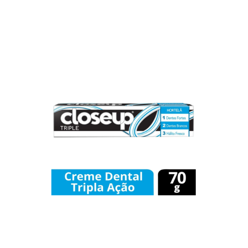 CREME DENTAL CLOSEUP TRIPLE HORTELÃ 70G
