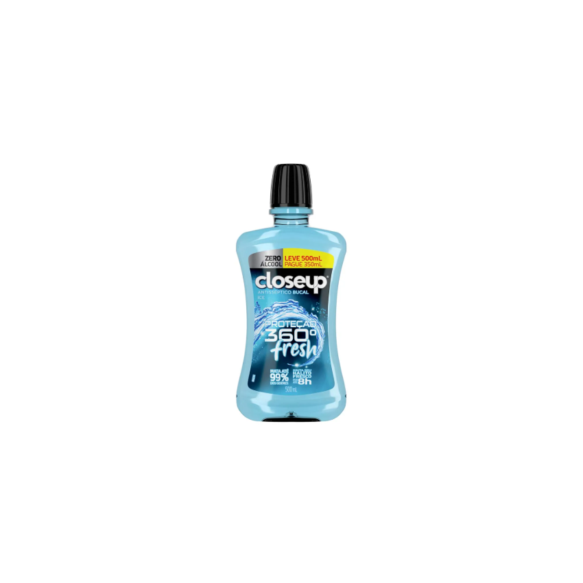 ENXAGUANTE BUCAL ANTISSEPTICO ICE PROTEÇAO 360 CLOSE UP 500M