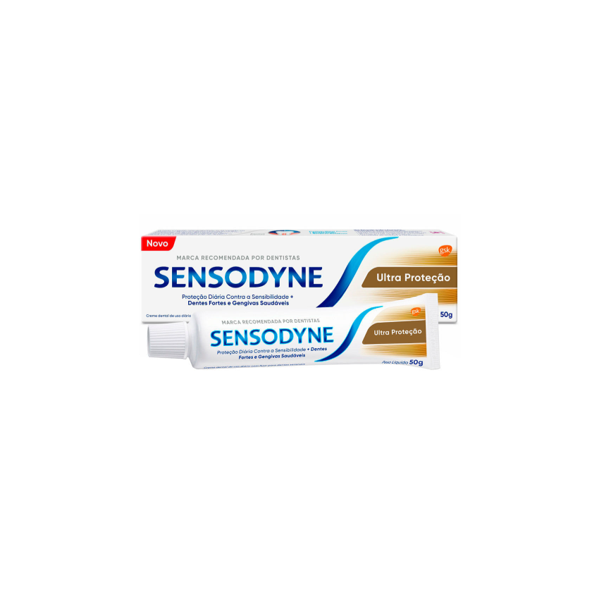 CREME DENTAL SENSODYNE ULTRA PROTEÇÃO 50G