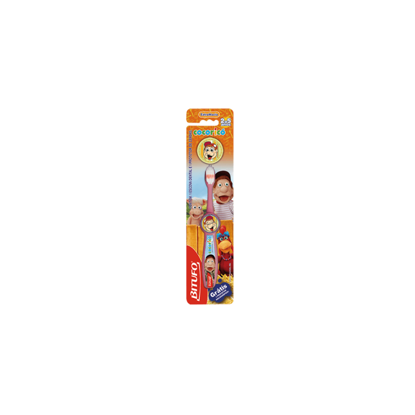 ESCOVA DENTAL INFANTIL BITUFO COCORICÓ GRANDINHOS 1UND