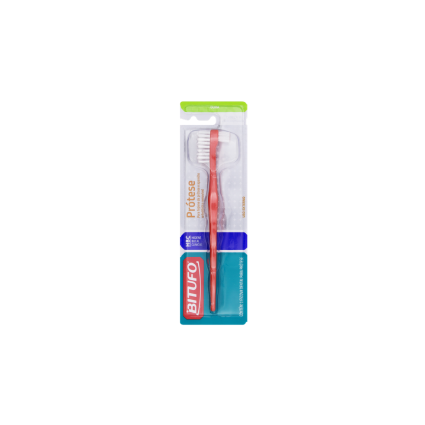 ESCOVA DENTAL LIMPA PRÓTESE DURA BITUFO 1UND
