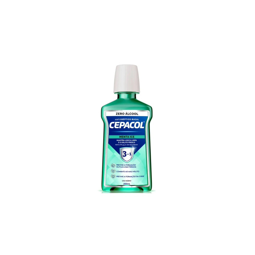 ENXAGUANTE BUCAL CEPACOL MENTA ICE 250ML