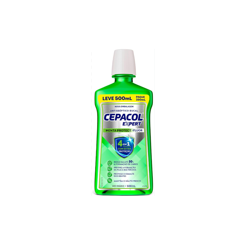 ENXAGUNATE BUCAL CEPACOL EXPERT MENTA PROTECT 500ML