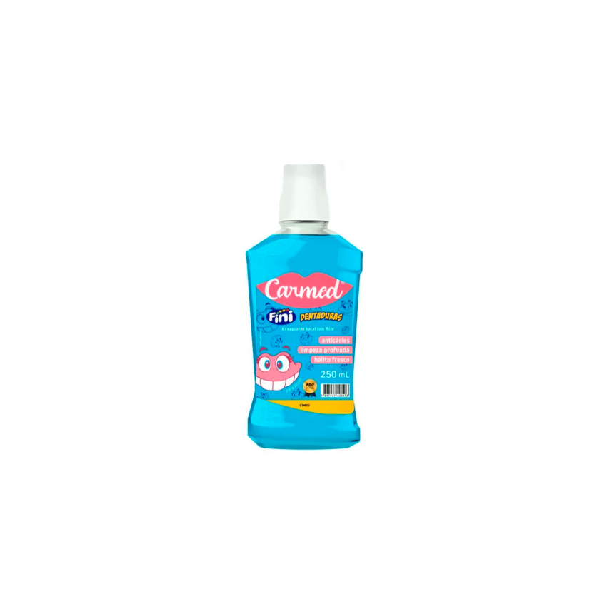 ENXAGUANTE BUCAL CARMED FINI DENTADURAS 250ML