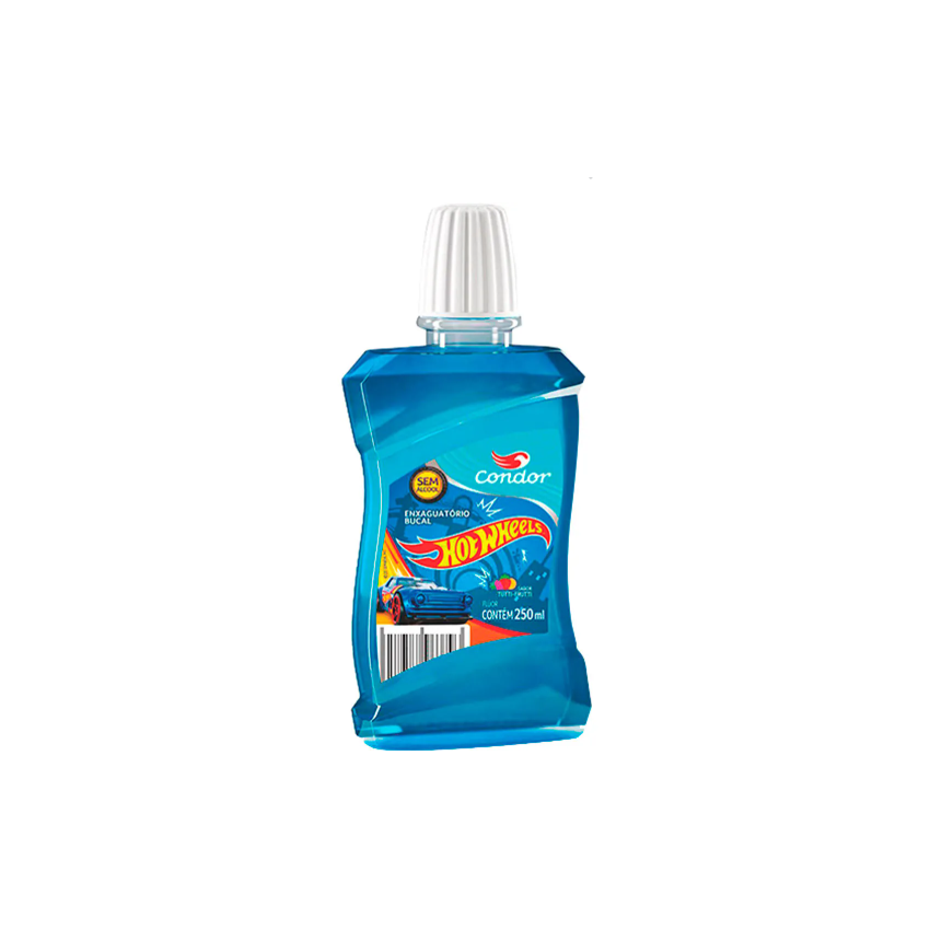 ENXAGUANTE BUCAL INFANTIL CONDOR HOT WHEELS 200ML