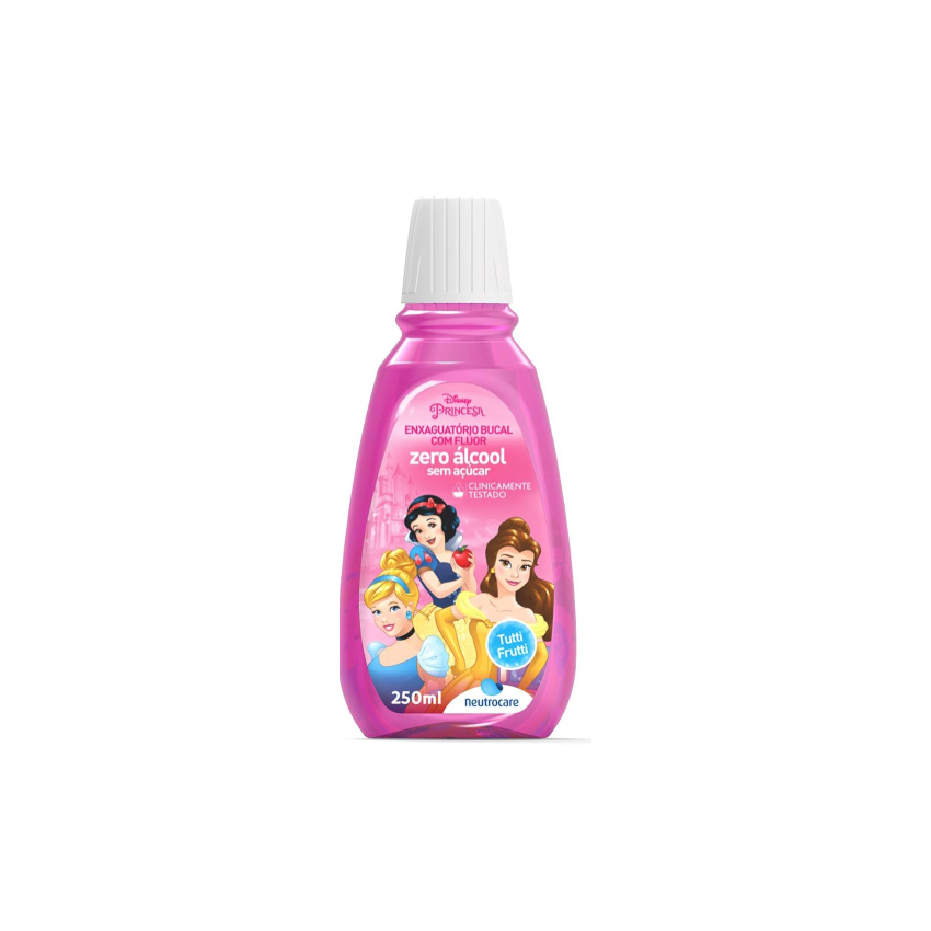 ENXAGUANTE BUCAL KIDS PRINCESSAS TUTTI FRUTTI 250ML