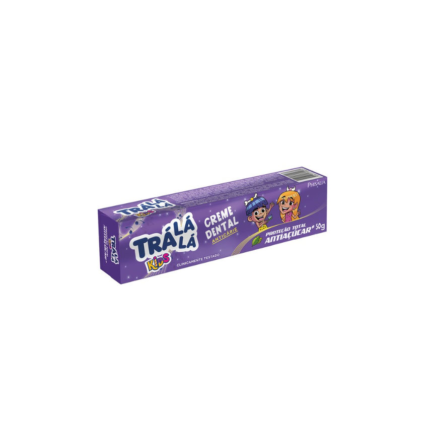 CREME DENTAL TRA LÁLÁ KIDS PROTEÇÃO TOTAL ANTIAÇUCAR 50G