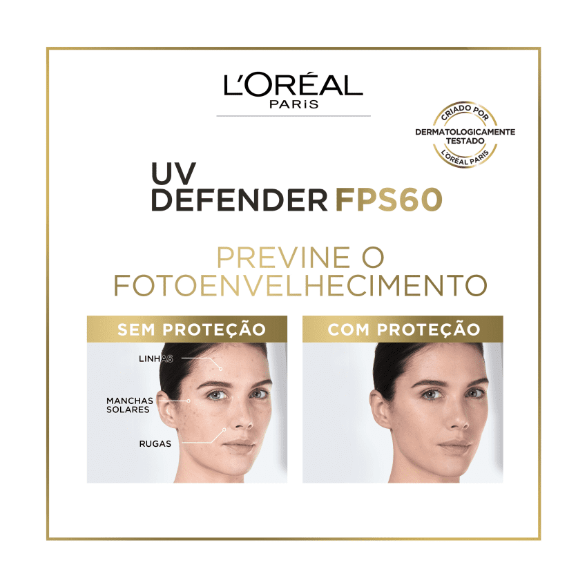 LOREAL FACIAL UV DEFENDERANTIOLEOSIDADE FPS60 COM 40G