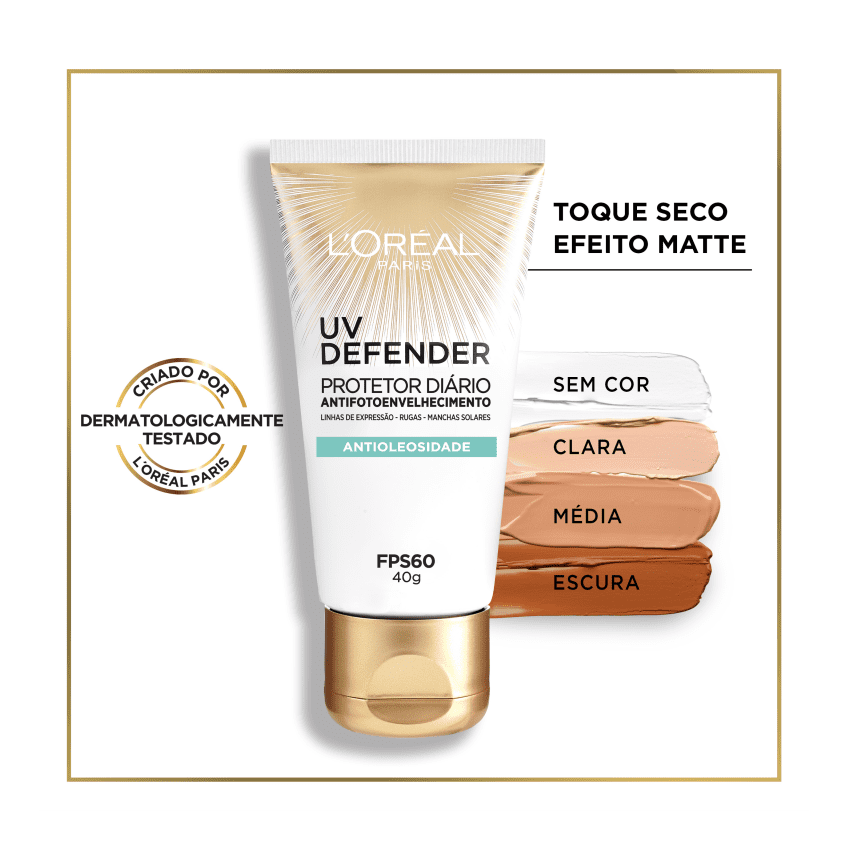 LOREAL FACIAL UV DEFENDERANTIOLEOSIDADE FPS60 COM 40G