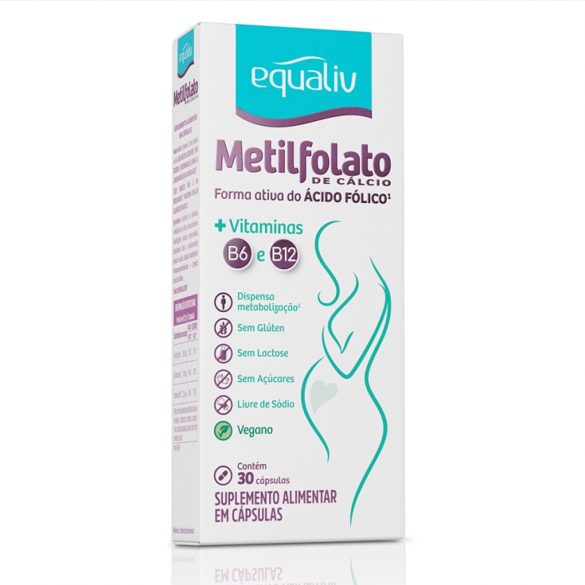 EQUALIV METILFOLATO COM 30 CAPSULAS