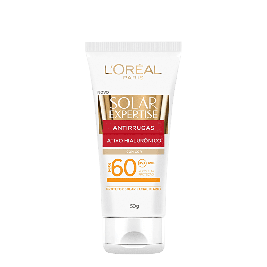 L'ORÉAL PARIS SOLAR EXPERTISE ANTIRRUGAS FPS 60 COM COR 50G