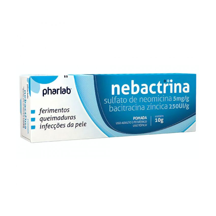 NEBACTRINA 5 MG 250 UI POMADA 10 GRAMAS-PHARLAB-