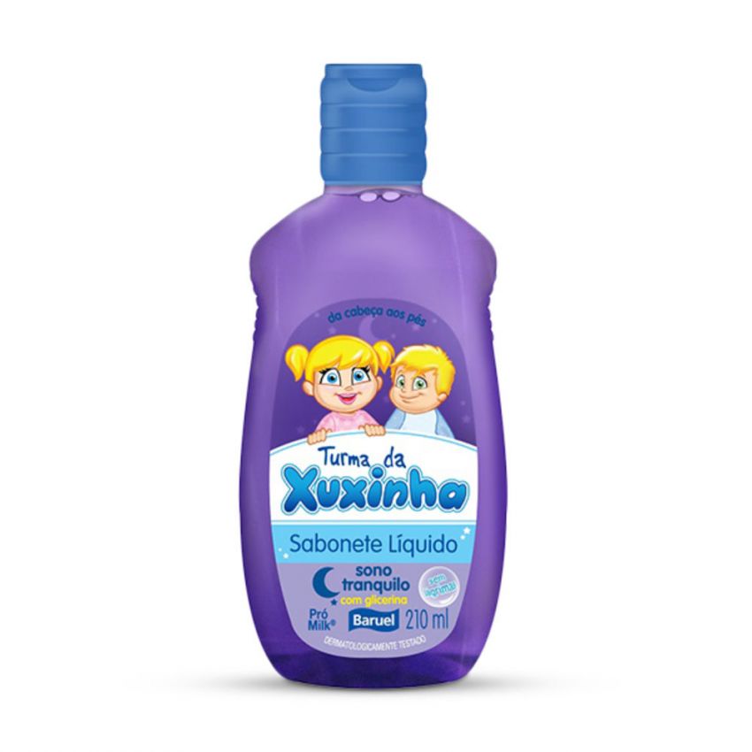 SABONETE LÍQUIDO BARUEL XUXINHA SONO TRANQUILO 210ML