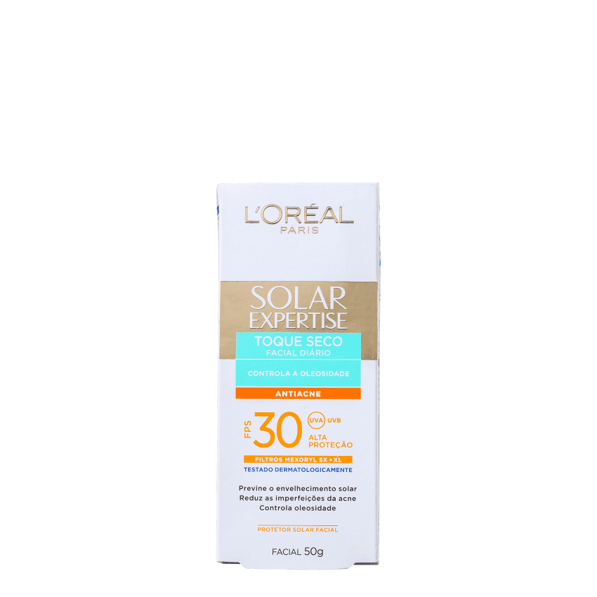 PROTETOR FACIAL LOREAL FPS30 TOQUE SECO ANTIACNE 50G