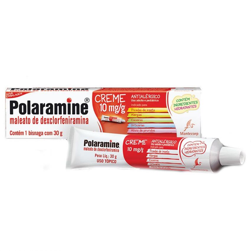 POLARAMINE CREME COM 30 GRAMAS