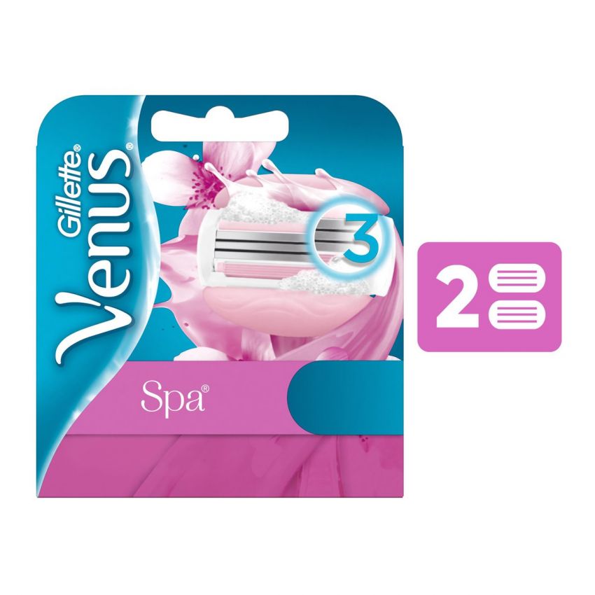 CARGA GILLETTE VENUS SPA COM 2 UNIDADES