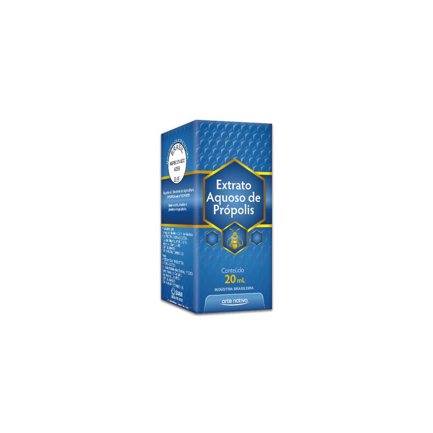 EXTRATO AQUOSO DE PROPOLIS 20ML -ARTE NATIVA-