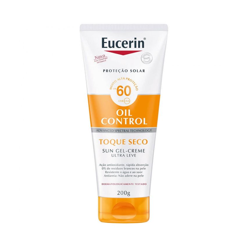 EUCERIN PROTETOR SOLAR OIL CONTROL FPS60 200 GRAMAS
