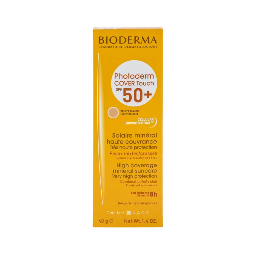 PROTETOR SOLAR PHOT COVER TOUCH SPF 50+ COR CLARA OIL 40G