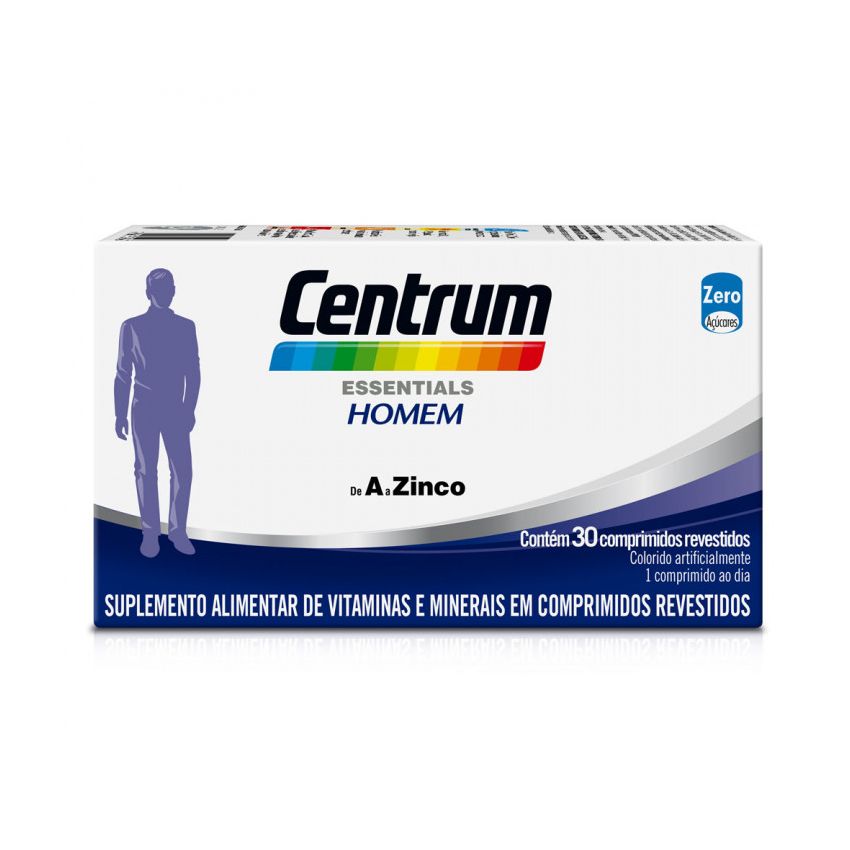 CENTRUM ESSENTIALS HOMEM COM 30 COMPRIMIDOS