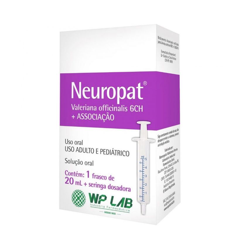 NEUROPAT SOLUÇÃO ORAL COM 20ML +SERINGA DOZADORA-