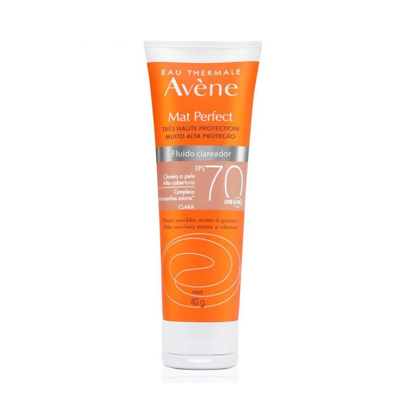 AVENE MAT PERFECT FLUIDO CLAREADOR COM 40 GRAMAS
