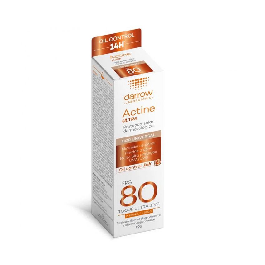 PROTETOR SOLAR ACTNE FPD80 ULTRA COR UNIVERSAL 40 GRAMAS