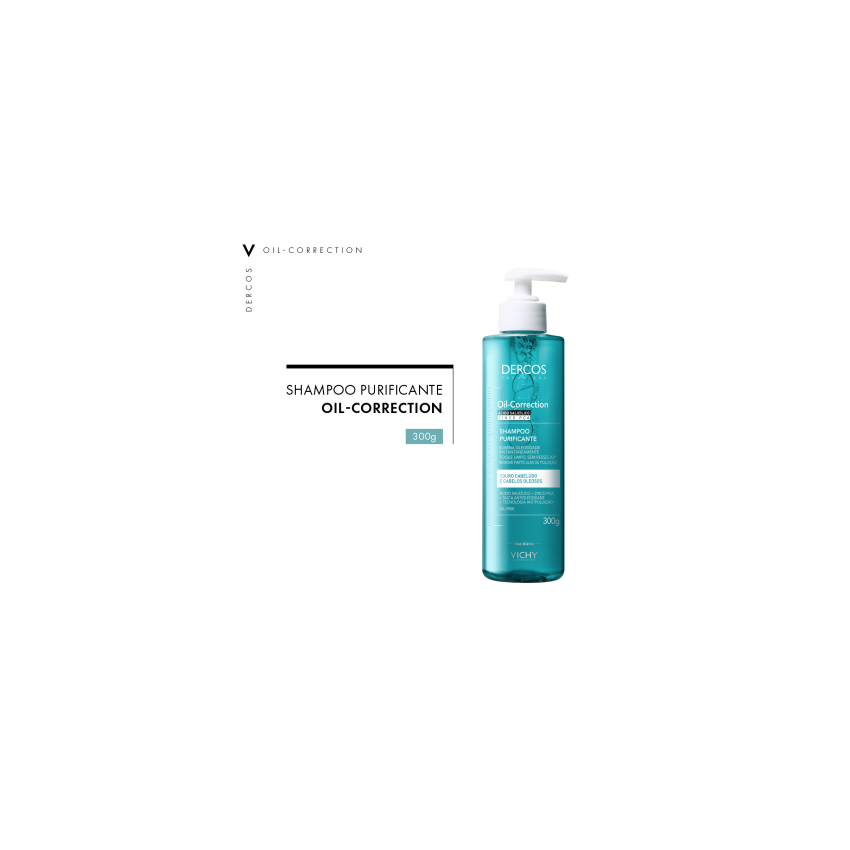 DERCOS SHAMPOO OIL CORRECT PURIFICANTE 300G