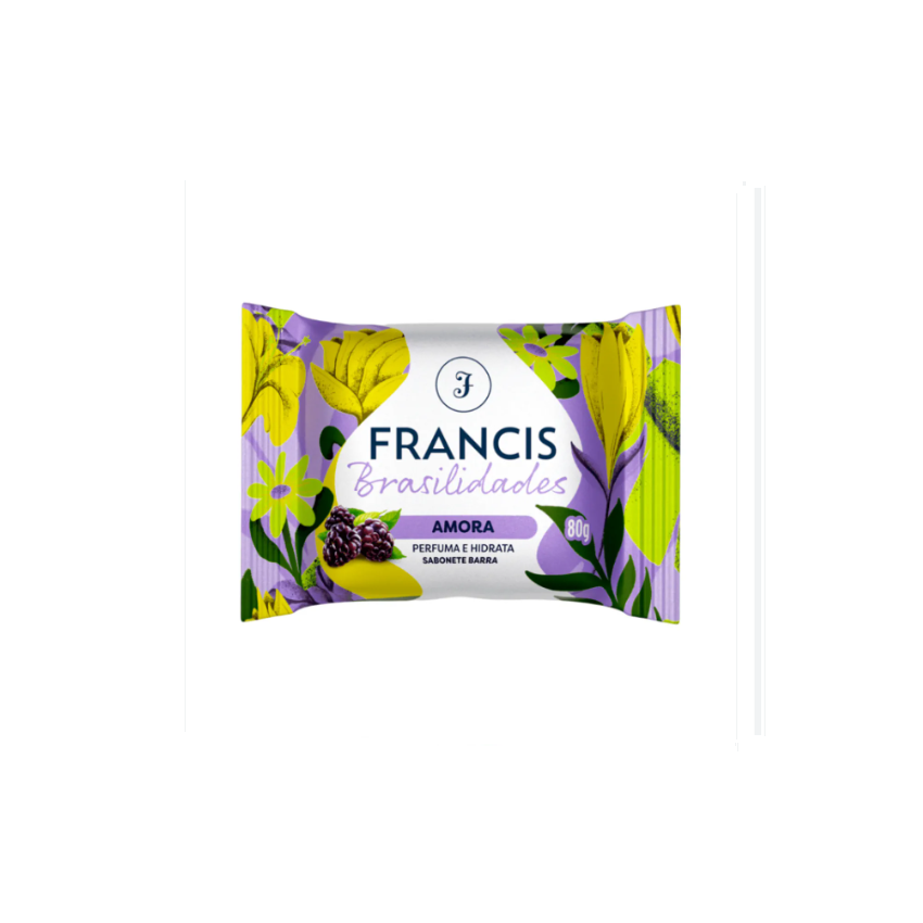 SABONETE FRANCIS 80G BRASILIDADES ROXO