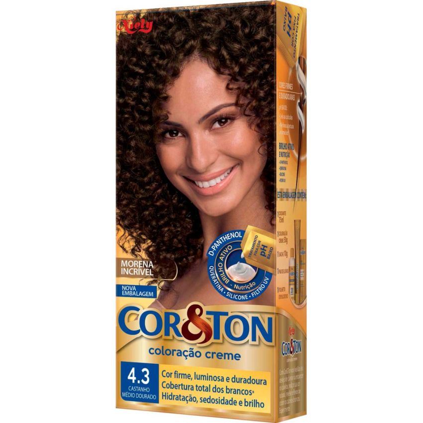 TINTURA COR&TON 4.3 CASTANHO MÉDIO DOURADO