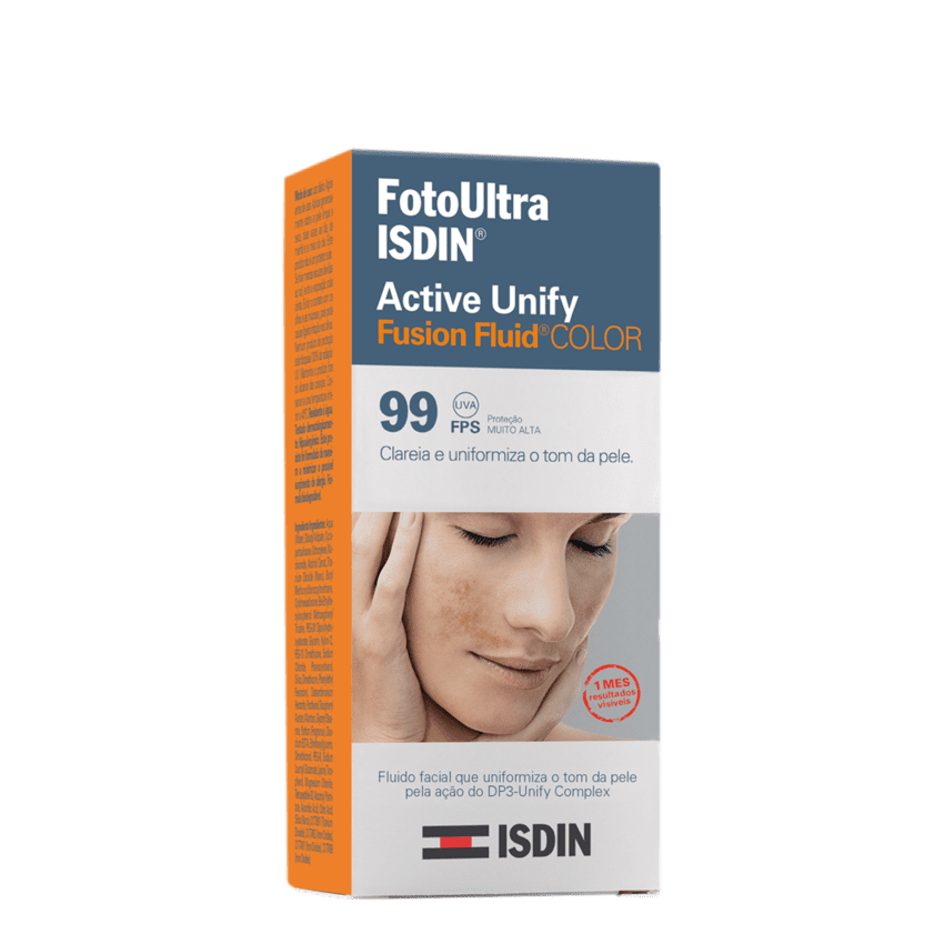 ISDIN FOTO ULTRA ACTIVE UNIFY FUSION FLUID COLOR- LOÇÃO CLAREADORA DE MANCHAS 50ML 