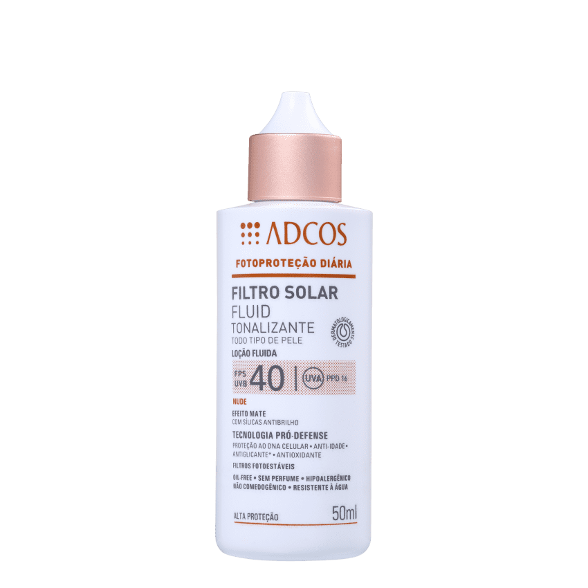ADCOS PROTETOR SOLAR FLUID FPS40 NUDE 50ML