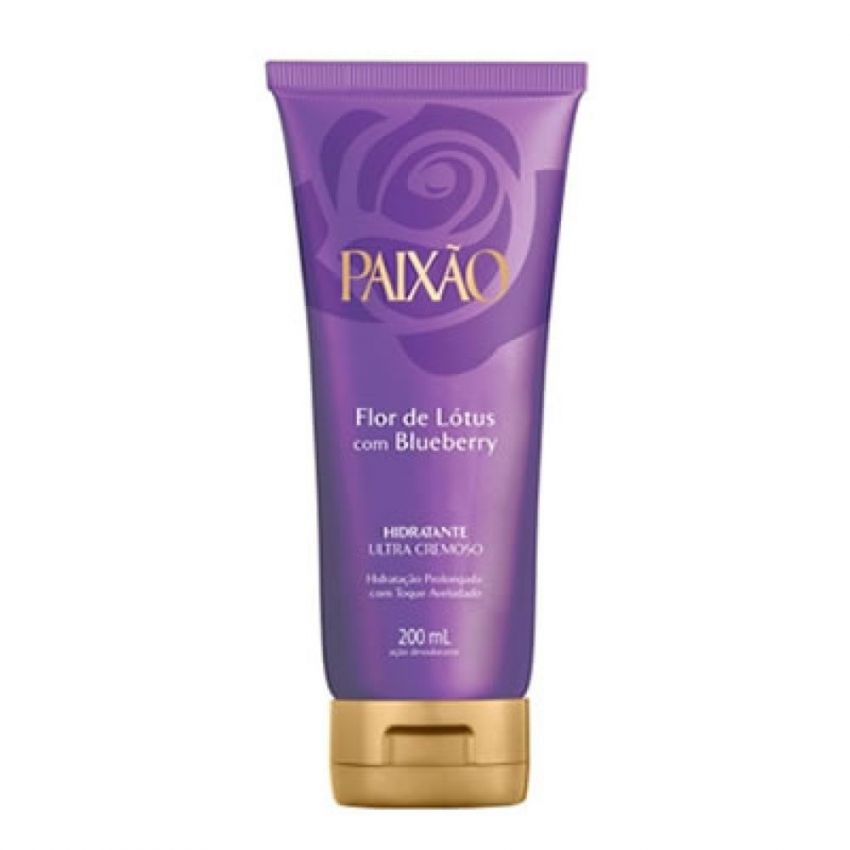 CREME HIDRATANTE PAIXÃO FLOR DE LÓTUS COM BLUEBERRY 200ML