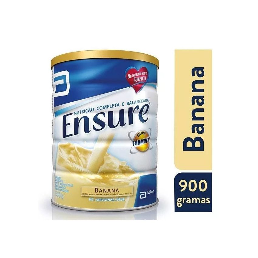 ENSURE PÓ SUPLEMENTO ALIMENTAR SABOR BANANA 900G