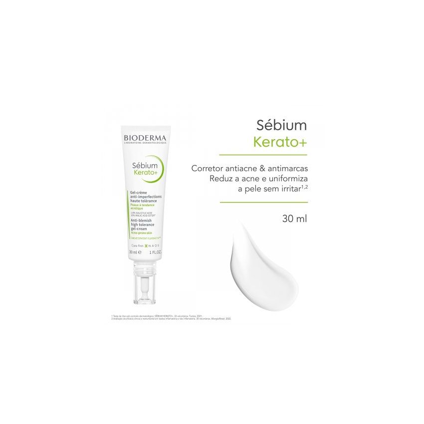 GEL CREME FACIAL BIODERMA SEBIUM KERATO+ 30ML