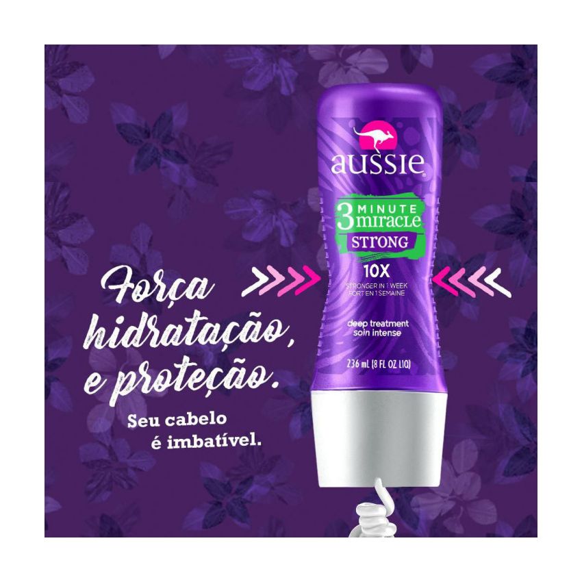 AUSSIE 3 MINUTOS STRONG 10X COM 236ML